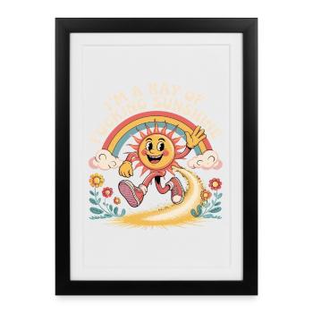 I'm A Ray Of Fucking Sunshine - Affiche encadrée (27 × 37 cm) - noir - Devant