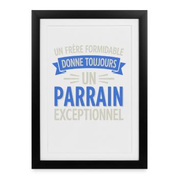 A great brother, an exceptional godfather - Framed poster (27 × 37 cm) - black - Front