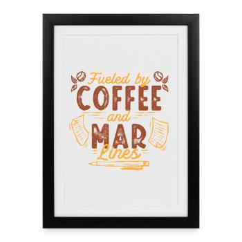 MFA d’assistant médical - Affiche encadrée (27 × 37 cm) - noir - Devant