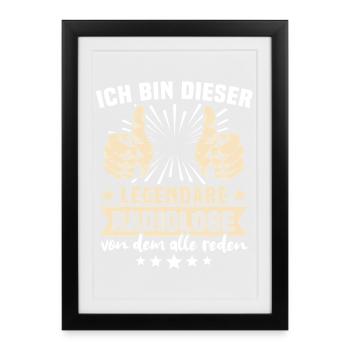 Dictons des radiologues - Affiche encadrée (27 × 37 cm) - noir - Devant