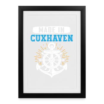 Cuxhaven MADE IN CUXHAVEN Fun - Framed poster (27 × 37 cm) - black - Front