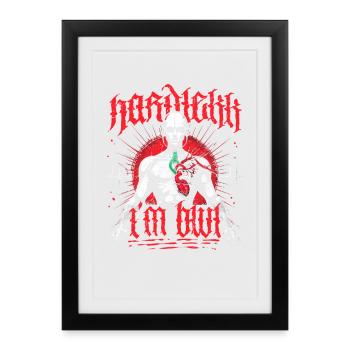Hardtekk Tekke Allemagne de l’Est - Affiche encadrée (27 × 37 cm) - noir - Devant