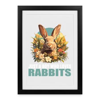 Bunny Bunny - Framed poster (27 × 37 cm) - black - Front