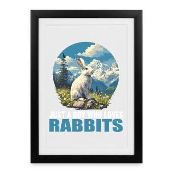 Bunny Bunny - Framed poster (27 × 37 cm) - black - Front