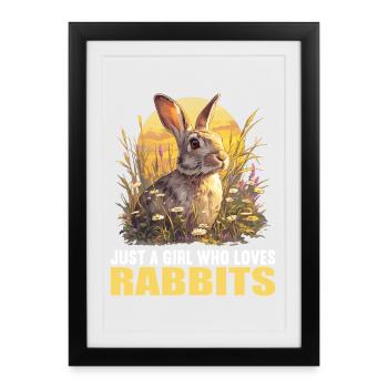 Bunny Bunny - Framed poster (27 × 37 cm) - black - Front