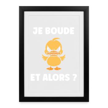 Je Bouge Et Alors ? - Affiche encadrée (27 × 37 cm) - noir - Devant