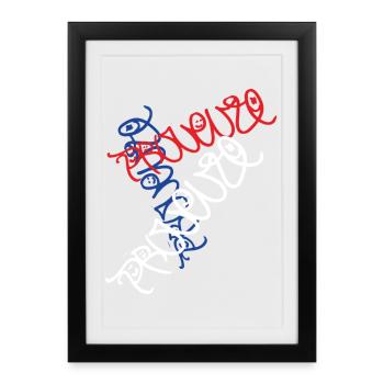 Creative Provence France T-Shirt - Affiche encadrée (27 × 37 cm) - noir - Devant