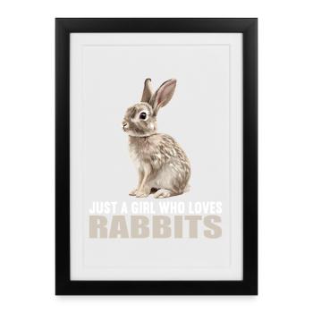 Bunny Bunny - Framed poster (27 × 37 cm) - black - Front
