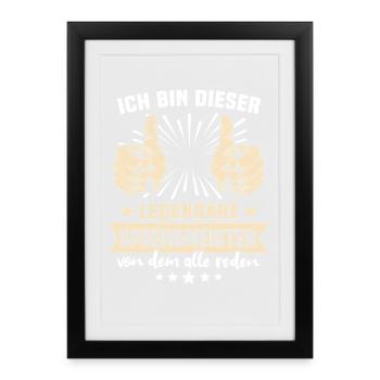 Citations d'experts en démolition - Affiche encadrée (27 × 37 cm) - noir - Devant