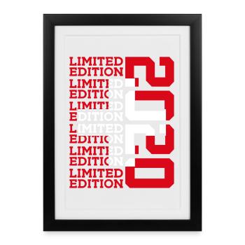 ÉDITION LIMITÉE 2020 SUISSE 6E ANNIVERSAIRE - Affiche encadrée (27 × 37 cm) - noir - Devant