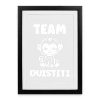 ouistiti - Affiche encadrée (27 × 37 cm) - noir - Devant