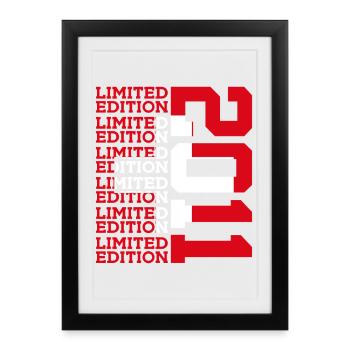 ÉDITION LIMITÉE 2011 15E ANNIVERSAIRE SUISSE - Affiche encadrée (27 × 37 cm) - noir - Devant