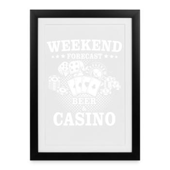 Casino Players - Framed poster (27 × 37 cm) - black - Front