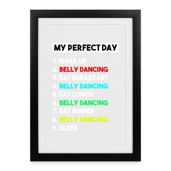 Belly Dancing Rhythm Professional Dancer Art - Framed poster (27 × 37 cm) - black - Front