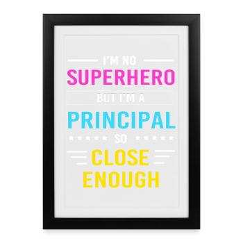 Headmaster Head of School Principal Director - Framed poster (27 × 37 cm) - black - Front