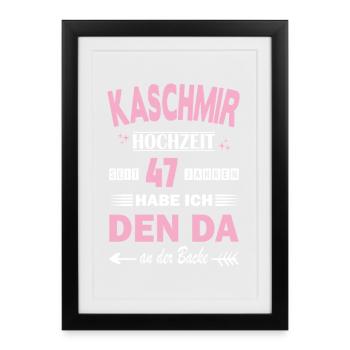 47 Years Relationship Anniversary Wedding Anniversary - Framed poster (27 × 37 cm) - black - Front