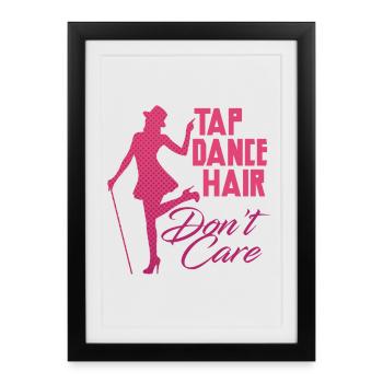 Claquettes, claquettes, claquettes, stepper - Affiche encadrée (27 × 37 cm) - noir - Devant