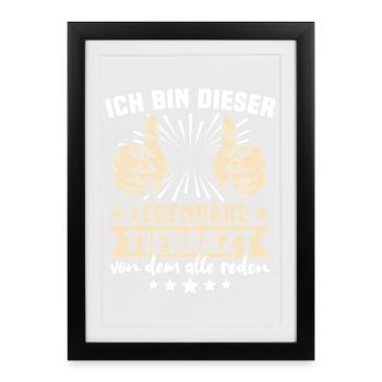 Dictons vétérinaires - Affiche encadrée (27 × 37 cm) - noir - Devant