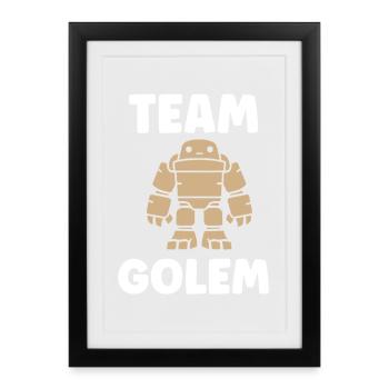 Team golem - Framed poster (27 × 37 cm) - black - Front