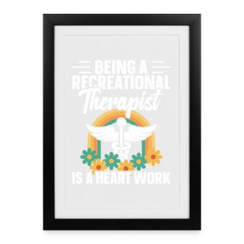  Therapeutic Therapist Must Haves RT Recreational - Framed poster (27 × 37 cm) - black - Front