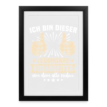 Paroles du contremaître - Affiche encadrée (27 × 37 cm) - noir - Devant