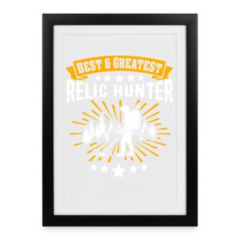Recherche de reliques du Chercheur de Reliques - Affiche encadrée (27 × 37 cm) - noir - Devant