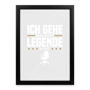 Farewell colleague - Framed poster (27 × 37 cm) - black - Front