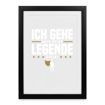 But my legend remains - Framed poster (27 × 37 cm) - black - Front