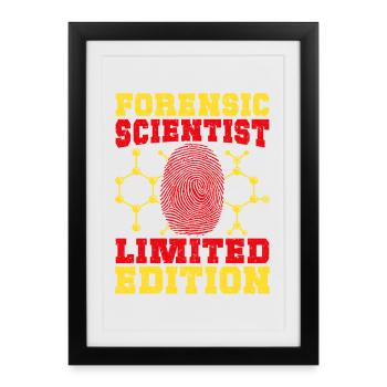 Forensic Science Major Limited Edition Forensics - Framed poster (27 × 37 cm) - black - Front