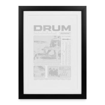 Rock Drummer Drum Player Streetwear - Framed poster (27 × 37 cm) - black - Front