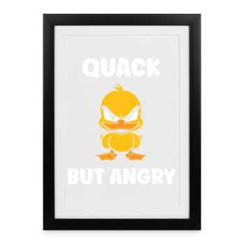 Furious Duck Rebellious Attitude - Framed poster (27 × 37 cm) - black - Front