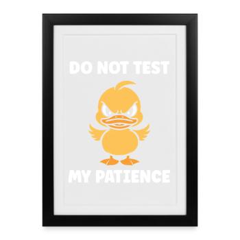 Furious Duckling: Patience Tested - Framed poster (27 × 37 cm) - black - Front