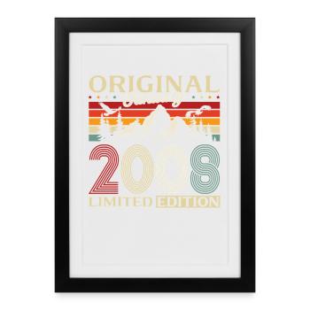 18th Birthday Original January 2008 - Framed poster (27 × 37 cm) - black - Front