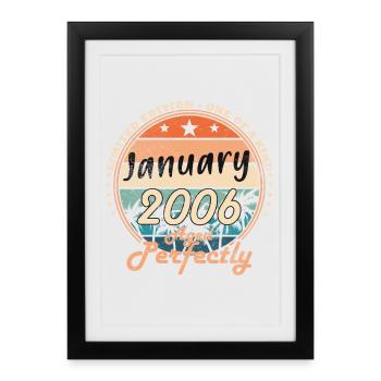 20e anniversaire Original janvier Volume 2006 - Affiche encadrée (27 × 37 cm) - noir - Devant
