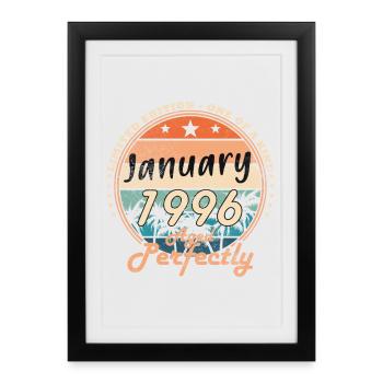 30e anniversaire Original janvier 1996 - Affiche encadrée (27 × 37 cm) - noir - Devant