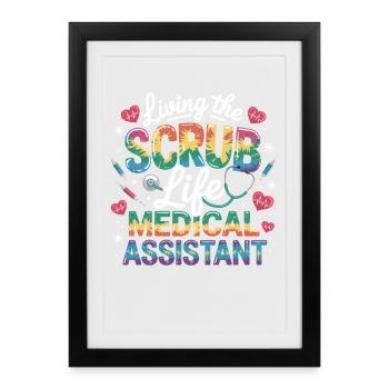 Scrub Life: Medical Assistance - Framed poster (27 × 37 cm) - black - Front