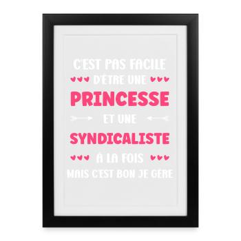 trade unionist - Framed poster (27 × 37 cm) - black - Front