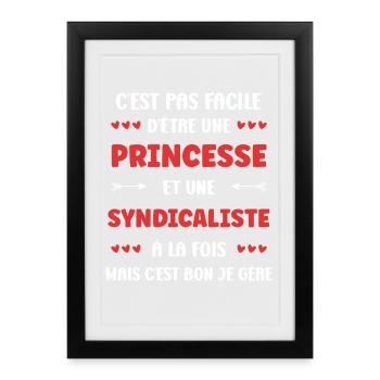 trade unionist - Framed poster (27 × 37 cm) - black - Front