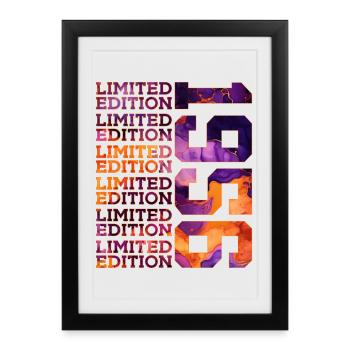 70TH BIRTHDAY LIMITED EDITION 1956 - Framed poster (27 × 37 cm) - black - Front