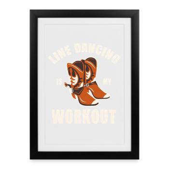 Chaussures de sport de danse en ligne - Affiche encadrée (27 × 37 cm) - noir - Devant