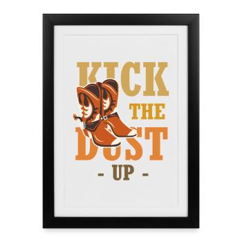 Dust on your boots – Western Boot - Framed poster (27 × 37 cm) - black - Front