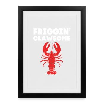 Lobster Seafood Lobster Spiny Lobster - Framed poster (27 × 37 cm) - black - Front