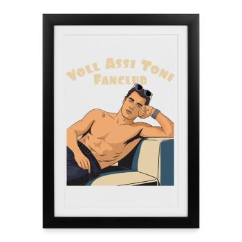 Toni's Fanclub - Framed poster (27 × 37 cm) - black - Front