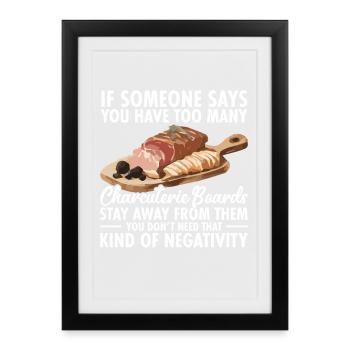  Charcuterie Lover Board Making Cheese Board - Framed poster (27 × 37 cm) - black - Front