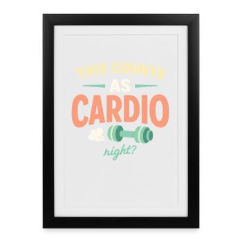 Prenatal Yoga Expectant Mother - Framed poster (27 × 37 cm) - black - Front