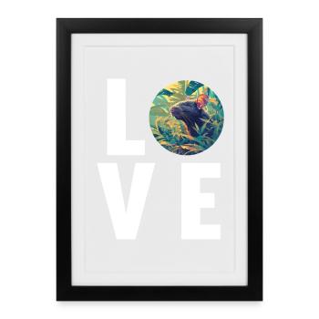 Rat Rat - Affiche encadrée (27 × 37 cm) - noir - Devant