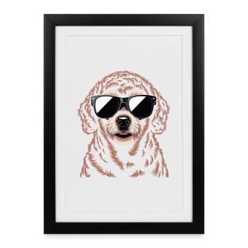 Bergame - Affiche encadrée (27 × 37 cm) - noir - Devant