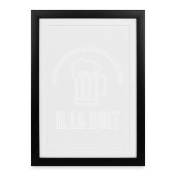A Strasbourg player is not under pressure, he is under pressure - Framed poster (27 × 37 cm) - black - Front