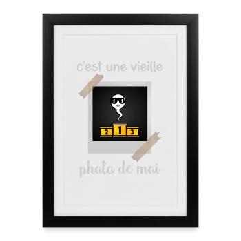 This is an old photo of me Original Humor - Framed poster (27 × 37 cm) - black - Front