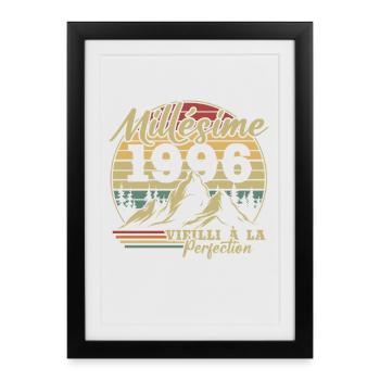 Millésime 1996 - Affiche encadrée (27 × 37 cm) - noir - Devant